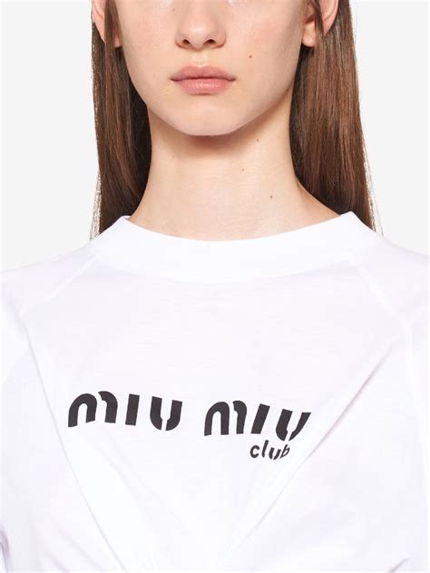 miu miu club t shirt|miumiu sweatshirts for women.